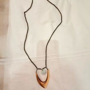 Handmade Gold and Black Necklace